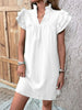 Elegant Ruffled Cap Sleeve Mini Dress Feminine & Flowy Summer Dress by Stevvex
