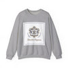 Ornate Pin Emblem Crewneck Sweatshirt | brooch graphic, baroque print by Tristan’s Treehouse