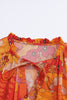 Tie Neck Frill Trim Dress