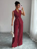 Women's Sleeveless Blazer & Straight-Leg Pants Two-Piece Set by FitiqueFit
