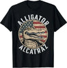 Florida Everglades Alligator T-Shirt – Bold USA Flag Graphic Tee, Unisex Gift for Nature Lovers & Travelers by Dog Mom Hat