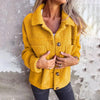 Plus Size Women’s Solid Color Sherpa Jacket by FitiqueFit
