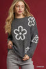 Umgee Round Neck Sweater Accents by FitiqueFit
