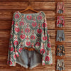 Women’s Fall Wildflower Print Long Sleeve T-Shirt by FitiqueFit