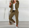 Lapel Blazer & Drawstring Trousers OL Suit – 12 Colors XS–3XL by FitiqueFit