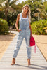 Women's Cropped Ripped Denim Overalls – Streetwear Strap Bib Jeans by FitiqueFit