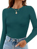 Ribbed Knit Slim Fit Long Sleeve T-Shirt by Simply Love
