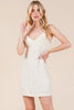 New Summer Lace Detail Adjustable Strap Mini Cami Dress For Women Feminine and Elegant Lace-Detail Cami Dress with Adjustable Straps by Stevvex