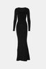 Caramel Built-In Shapewear Dress Square Neck Long Sleeve Maxi Dress Elegant Shapewear Dress For Women by Stevvex