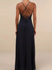 Crisscross Back Slit Maxi Dress by Wild and Free Boutique