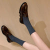 Women's Chunky Heel Buckle Loafer Shoes by FitiqueFit