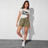 New Summer Cotton-linen Shorts With Pockets In Solid Colors by My Store
