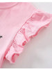 Children's Mouse Applique Ruffle Sleeve T-Shirt by Simply Love