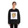Cute Cheeky Kitty Illustration Sweatshirt | Rodent-Core Cute-Meets-Subversive by Tristan’s Treehouse