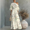 Women's Printed Off-Shoulder Top & Pants Two-Piece Set – 4 Prints S–4XL by FitiqueFit