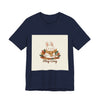 Stay Cozy Bunny T-Shirt | cute animal illustration, winter forest art by Tristan’s Treehouse