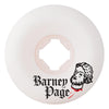 Oj Barney Page OG White Hardline 54mm 99a Skateboard Wheels