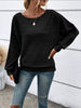 Relaxed Fit Ribbed Knit T-Shirt by Simply Love
