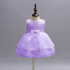 Solid Color Flower Girl Children's Dress