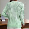 Women’s Textured Crew‑Neck Pullover Top by FitiqueFit