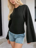 Full Size Long Sleeve Fitted T-Shirt Plus Size by Simply Love