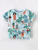 Children's Botanical Print Crew Neck Short Sleeve T-Shirt by Simply Love