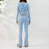 Long Sleeve Sweater And High Waist Long Pants Set by FitiqueFit