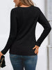 Ribbed Long Sleeve T-Shirt by Simply Love