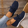Women’s Lace‑Up Mesh Walking Flats by FitiqueFit