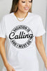 Simply Love VACATION IS CALLING AND I MUST GO Graphic Cotton T-Shirt by Simply Love