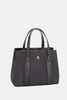 David Jones Canvas Handbag With Leather Trim Beige Taupe