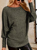 Round Neck Long Sleeve Relaxed Fit T-Shirt by Simply Love