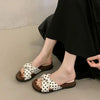 Polka Dot Platform Wedge Sandals – Boho Crisscross Slide by FitiqueFit