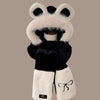 Bow-style Warm Three-piece Set Winter Cycling Windproof Scarf And Gloves Combo by My Store