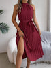 Cute Pink Sleeveless Midi Dress Elegant & Flowy Girls Dress Beautiful Design by Stevvex