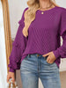Ruffled Long Sleeve Knit T-Shirt by Simply Love