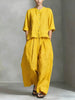 Three-Quarter Sleeve Shirt & Loose Trousers Two-Piece Set by FitiqueFit