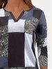 Notched Long Sleeve T-Shirt by Simply Love