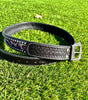 Catty Cowgirl Crystal Tooled Leather Belt by Neon Spur