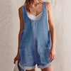 Women's Loose Denim Overall Shorts – Summer Streetwear Bib Shorts by FitiqueFit