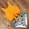 Modern High Waist Bikini Leopard Swimsuit Women Bikini Floral Swimsuit Set Two Piece Swimsuit For Women High Neck Bikini Push Up Swimwear Summer High Waisted Bathing Suit by Stevvex