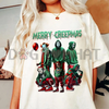 Merry Creepmas T-Shirt – Chibi Christmas & Halloween Movie Characters Tee, Unisex Holiday Cotton Top by Dog Mom Hat