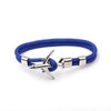 Modern Fashion Airplane Anchor Bracelets Men Charm Rope Chain Paracord Bracelet Women Male Air Force Style Wrap Metal Sport Hook Gift by Stevvex