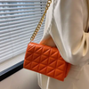 New Adorable Women's Handbag Green Small Flap Shoulder Bag In Thick Metal Chain Women's Clutch Bags Luxury Ladies Shoulder Purse by Stevvex