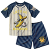 Retro Banana Dabbing American Flag Jersey Outfit – Toddler Quick-Dry Mesh Set, Patriotic 4th of July Kids Uniform by Dog Mom Hat