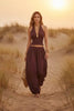 Women's Sleeveless Backless Halter Top & Wide-Leg Pants Set by FitiqueFit
