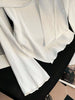 Off-Shoulder Bowknot Ribbed Knit T-Shirt by Simply Love