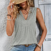 V-Neck Top for Women – Casual Loose-Fit Summer Blouse by FitiqueFit