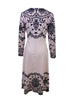 Ladies' Round Neck Printed Fashionable Dress by FitiqueFit