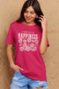 Simply Love Full Size CREATE HAPPINESS Graphic Cotton T-Shirt by Simply Love